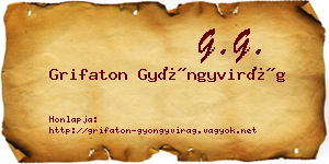 Grifaton Gyöngyvirág névjegykártya
